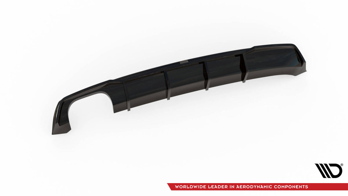 Heckansatz Diffusor passend für Seat Leon FR Sportstourer Mk3 schwarz Hochglanz