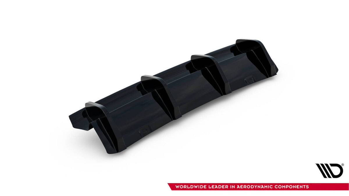 Heckansatz Diffusor passend für VW Golf R Hatchback R Mk7 FL schwarz Hochglanz