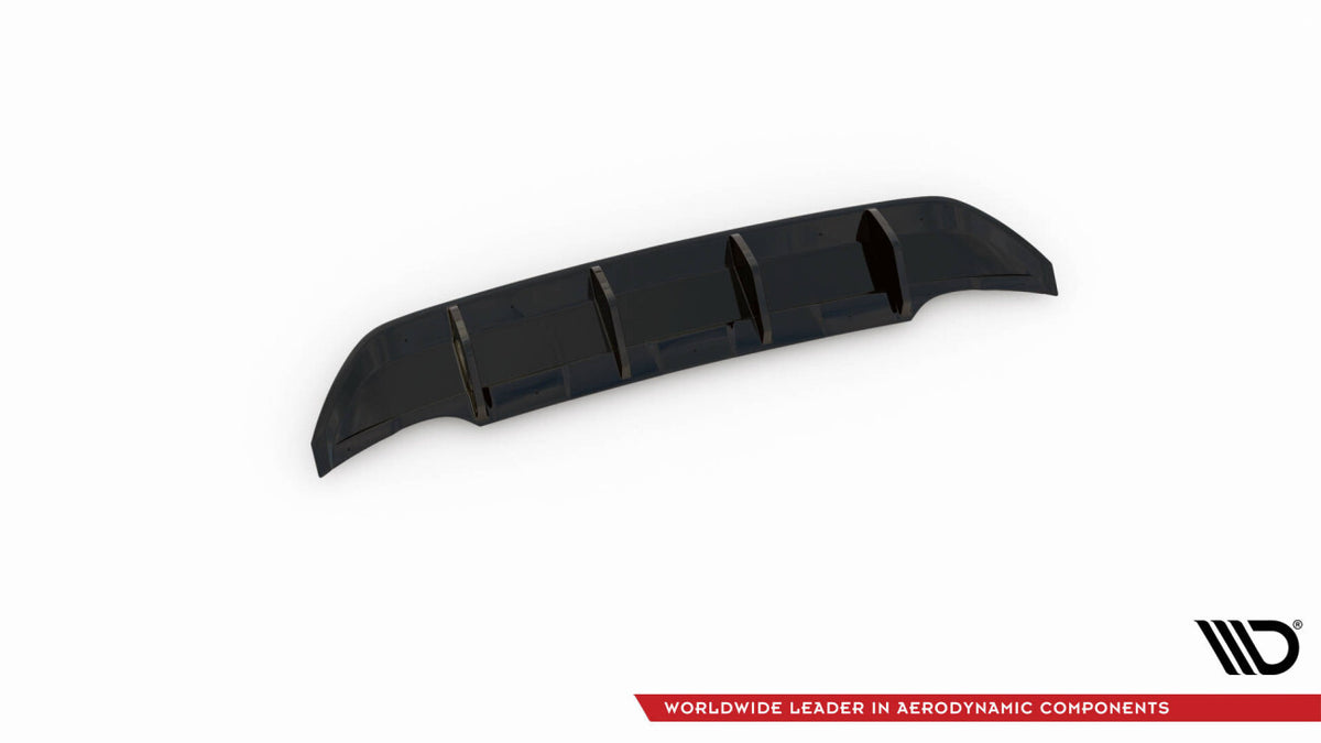 Heckansatz Diffusor passend für VW T-Roc Mk1 schwarz Hochglanz
