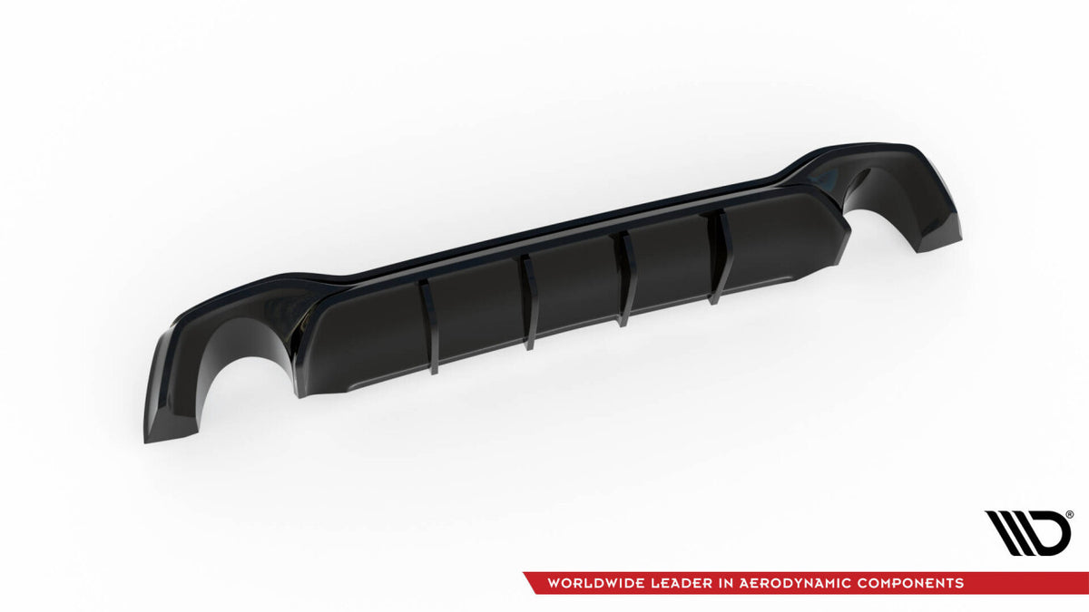Heckansatz Diffusor V.2 passend für Ford Focus Kombi ST Mk4 schwarz Hochglanz