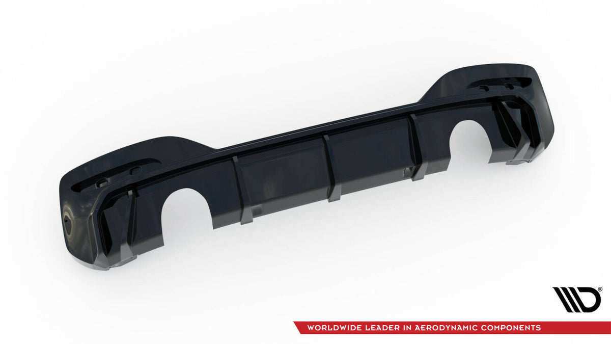 Heckansatz Diffusor V.3 passend für BMW M140i F20 FL schwarz Hochglanz