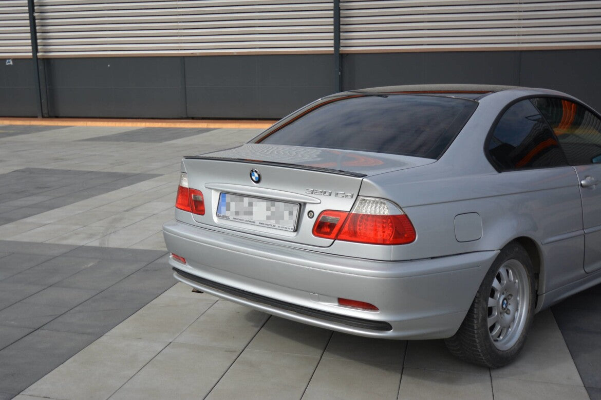 Heckspoiler Lippe passend für BMW 3er E46 Coupe vor FL schwarz Hochglanz