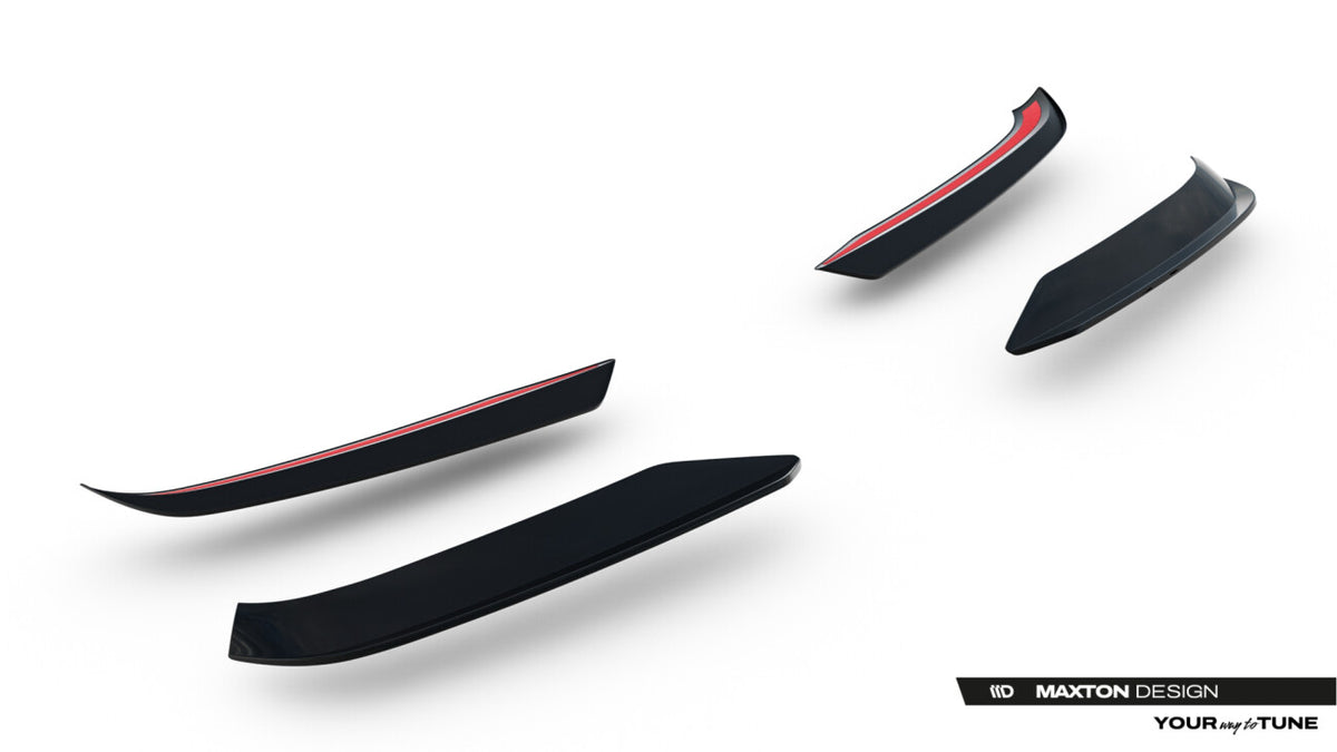 Heckspoiler Lippe passend für Ford Transit Custom MSRT Mk2 schwarz Hochglanz