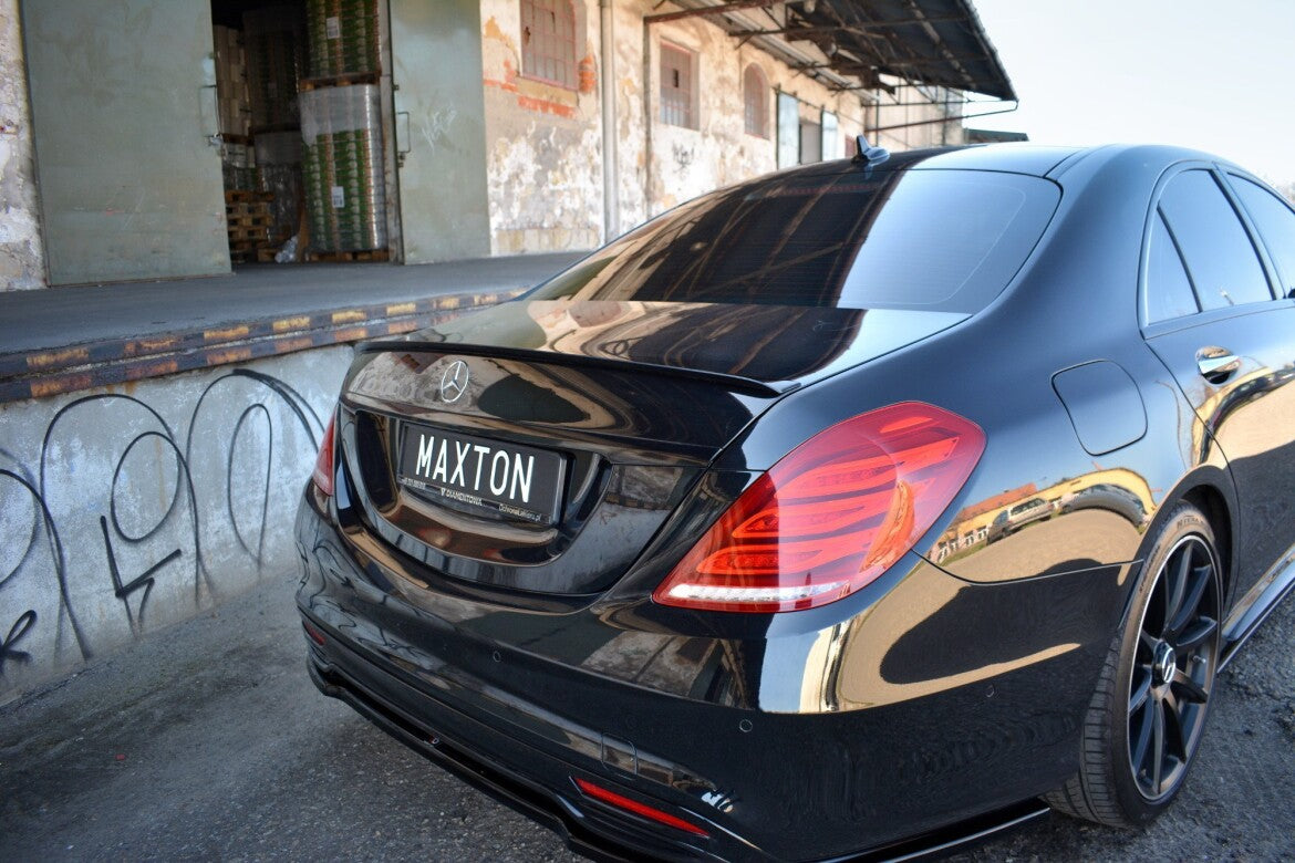 Heckspoiler Lippe passend für Mercedes S W222 / W222 FL schwarz Hochglanz
