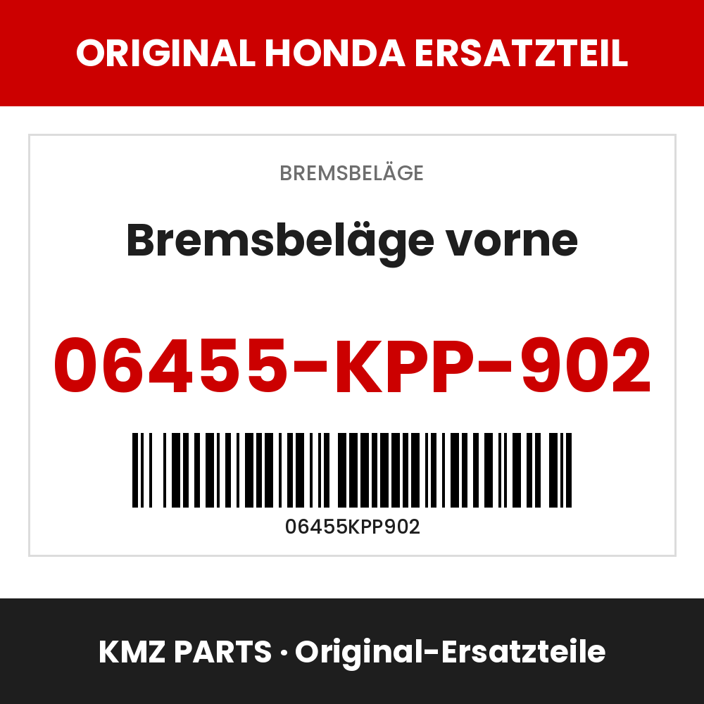 Honda Original Bremsbeläge vorne 06455-KPP-902