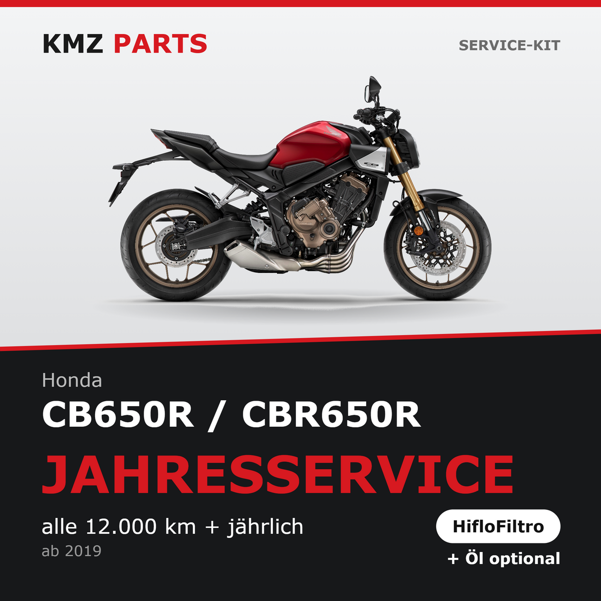Honda CB650R / CBR650R Service-Kit – Jahresservice