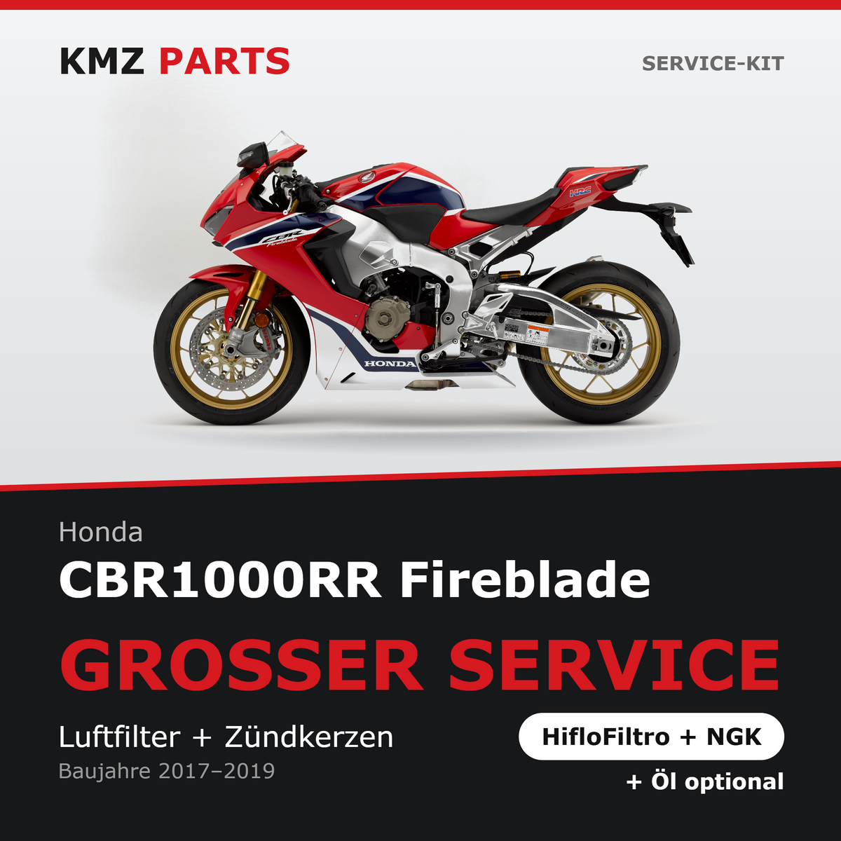 Honda CBR1000RR Fireblade Service-Kit – Großer Service
