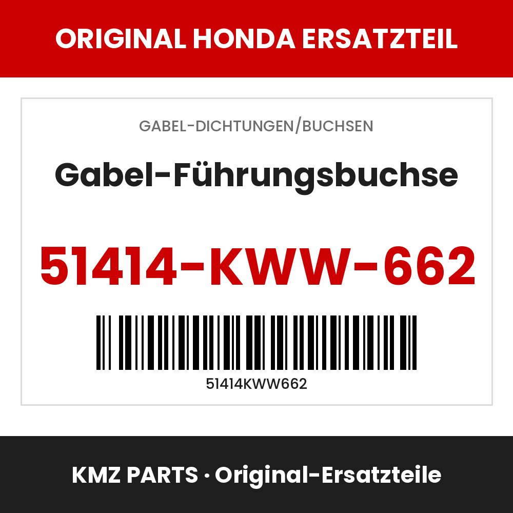 Honda Original Gabel-Führungsbuchse 51414-KWW-662