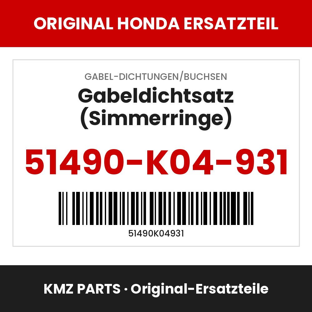 Honda Original Gabeldichtsatz (Simmerringe) 51490-K04-931