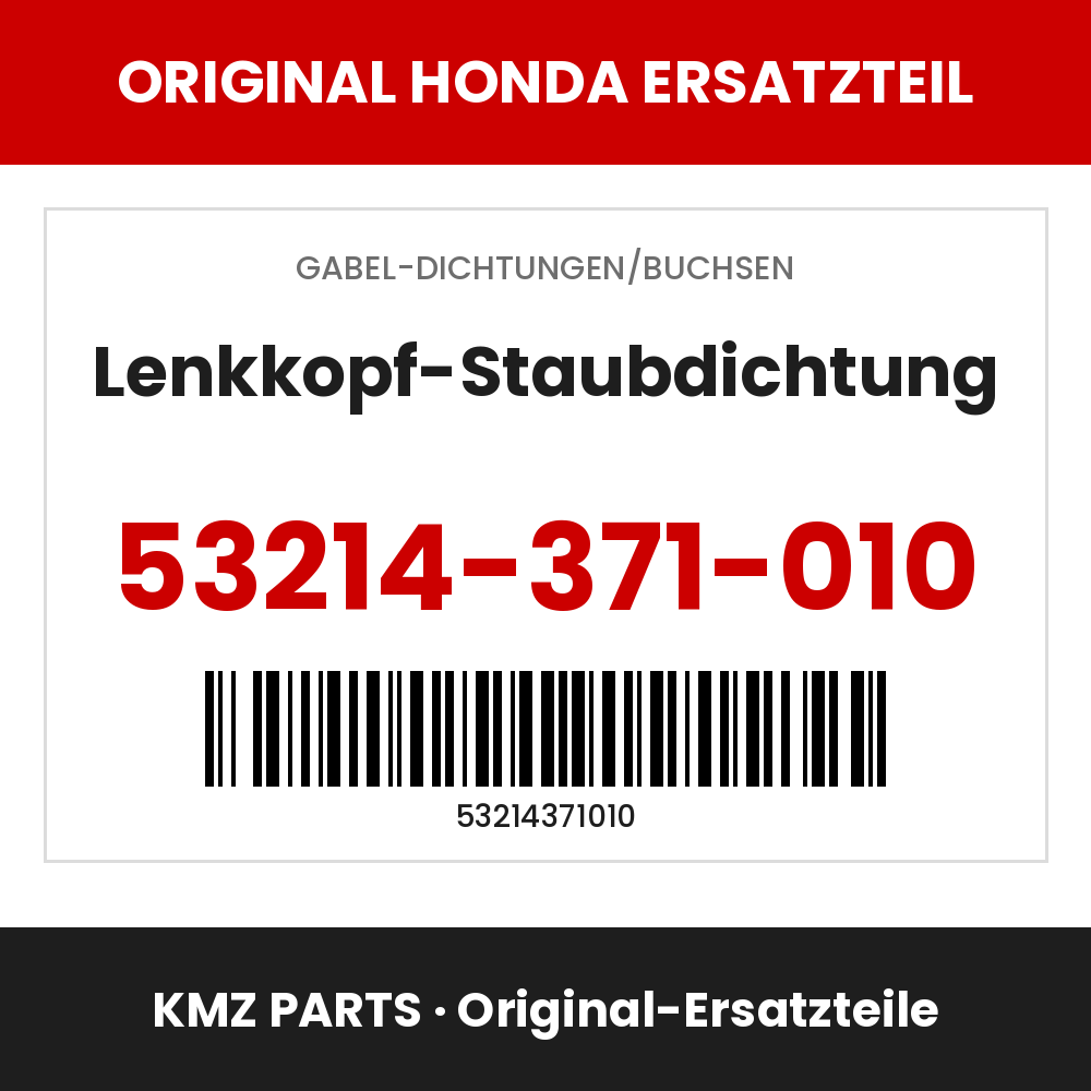 Honda Original Lenkkopf-Staubdichtung 53214-371-010