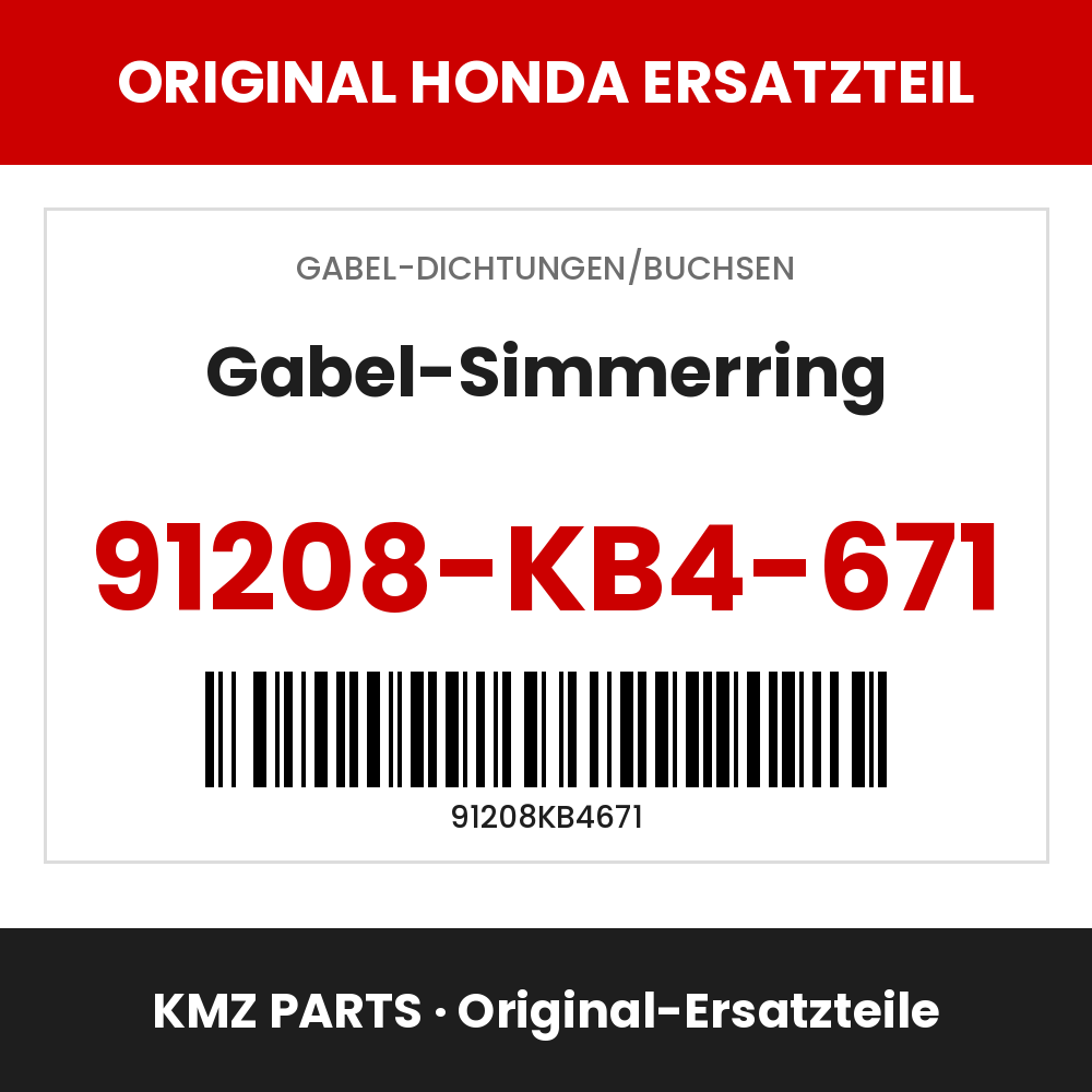 Honda Original Gabel-Simmerring 91208-KB4-671