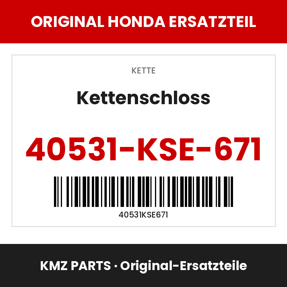 Honda Original Kettenschloss 40531-KSE-671