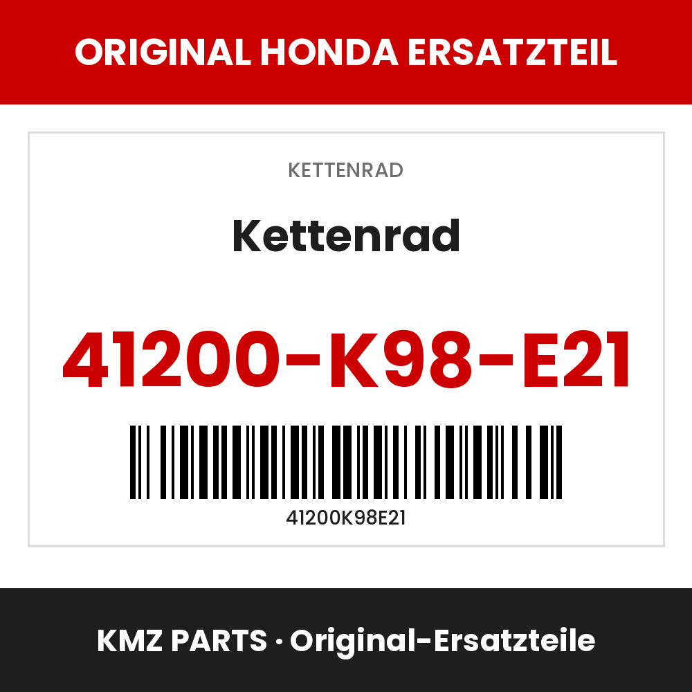 Honda Original Kettenrad 41200-K98-E21