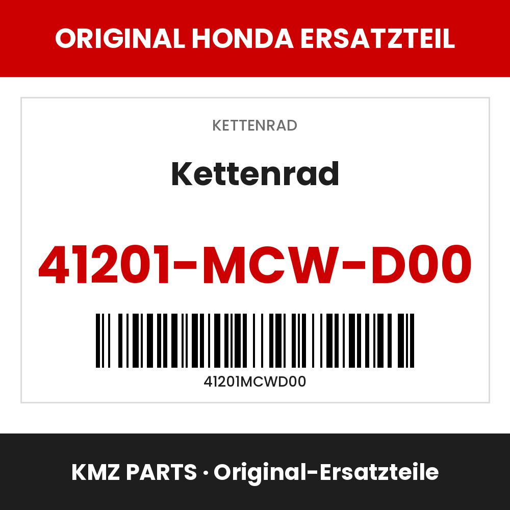 Honda Original Kettenrad 41201-MCW-D00