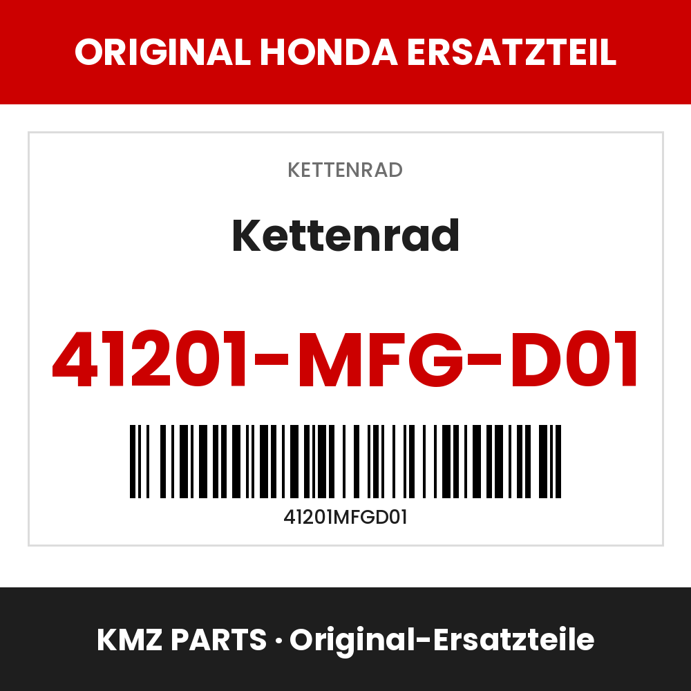Honda Original Kettenrad 41201-MFG-D01