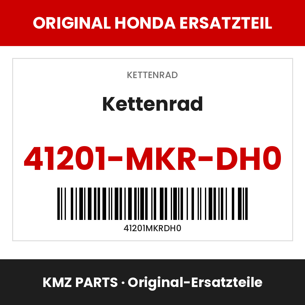 Honda Original Kettenrad 41201-MKR-DH0