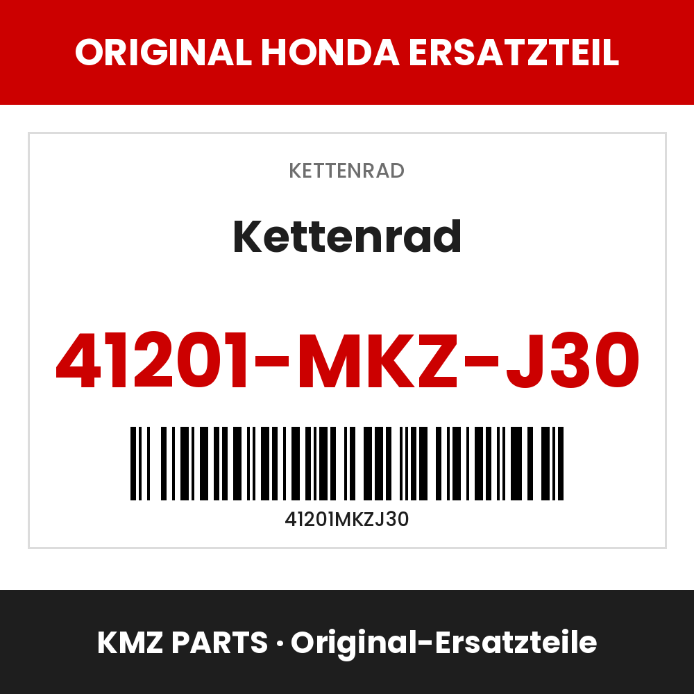 Honda Original Kettenrad 41201-MKZ-J30