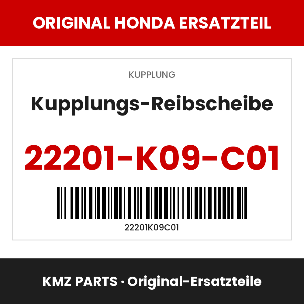 Honda Original Kupplungs-Reibscheibe 22201-K09-C01