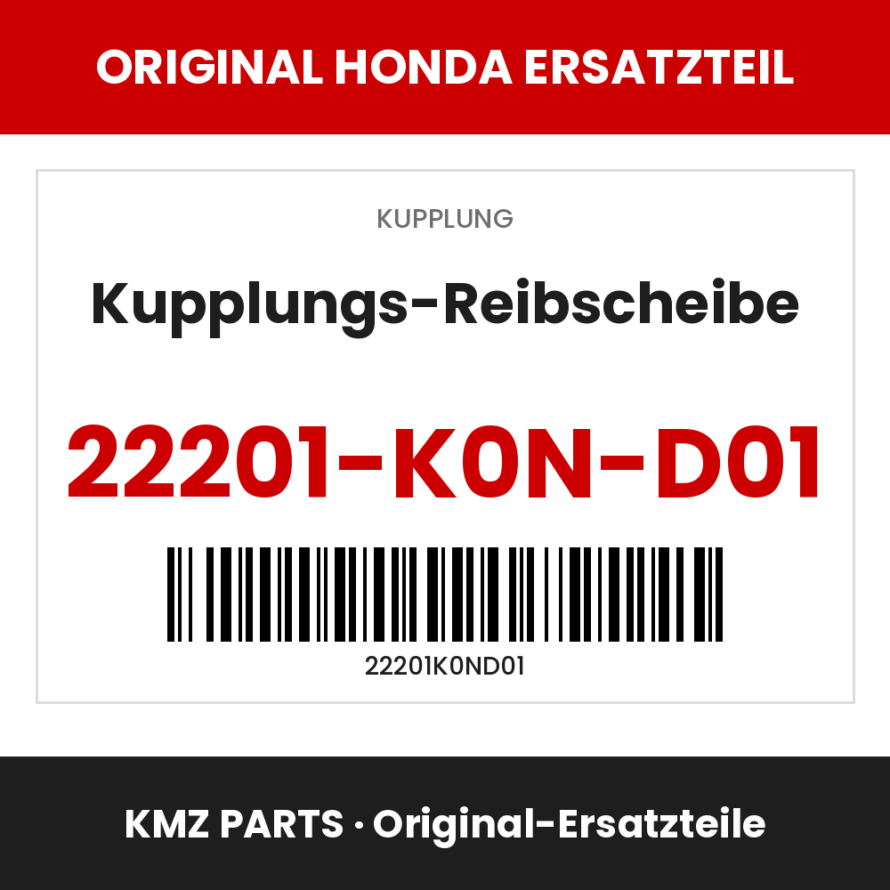 Honda Original Kupplungs-Reibscheibe 22201-K0N-D01