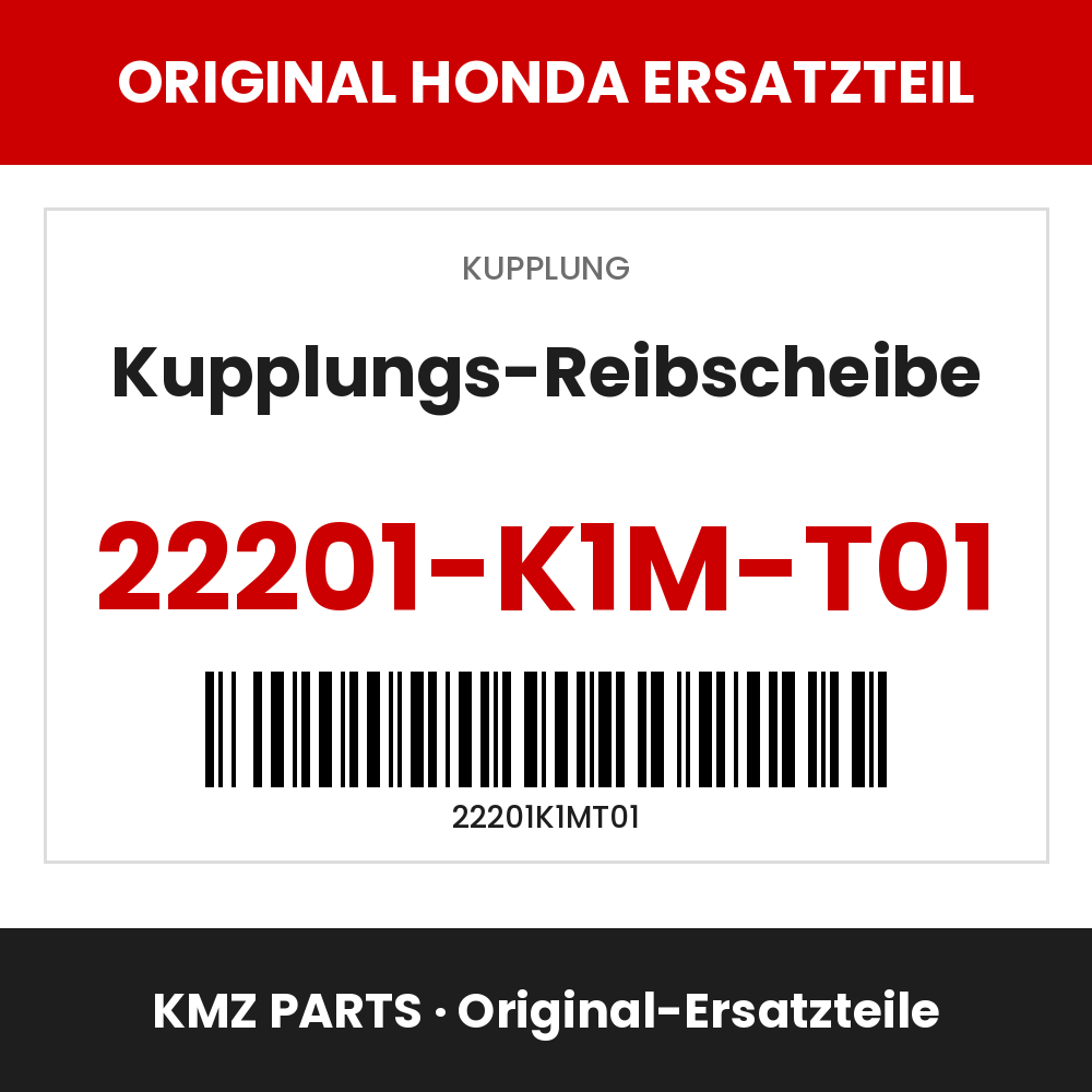 Honda Original Kupplungs-Reibscheibe 22201-K1M-T01
