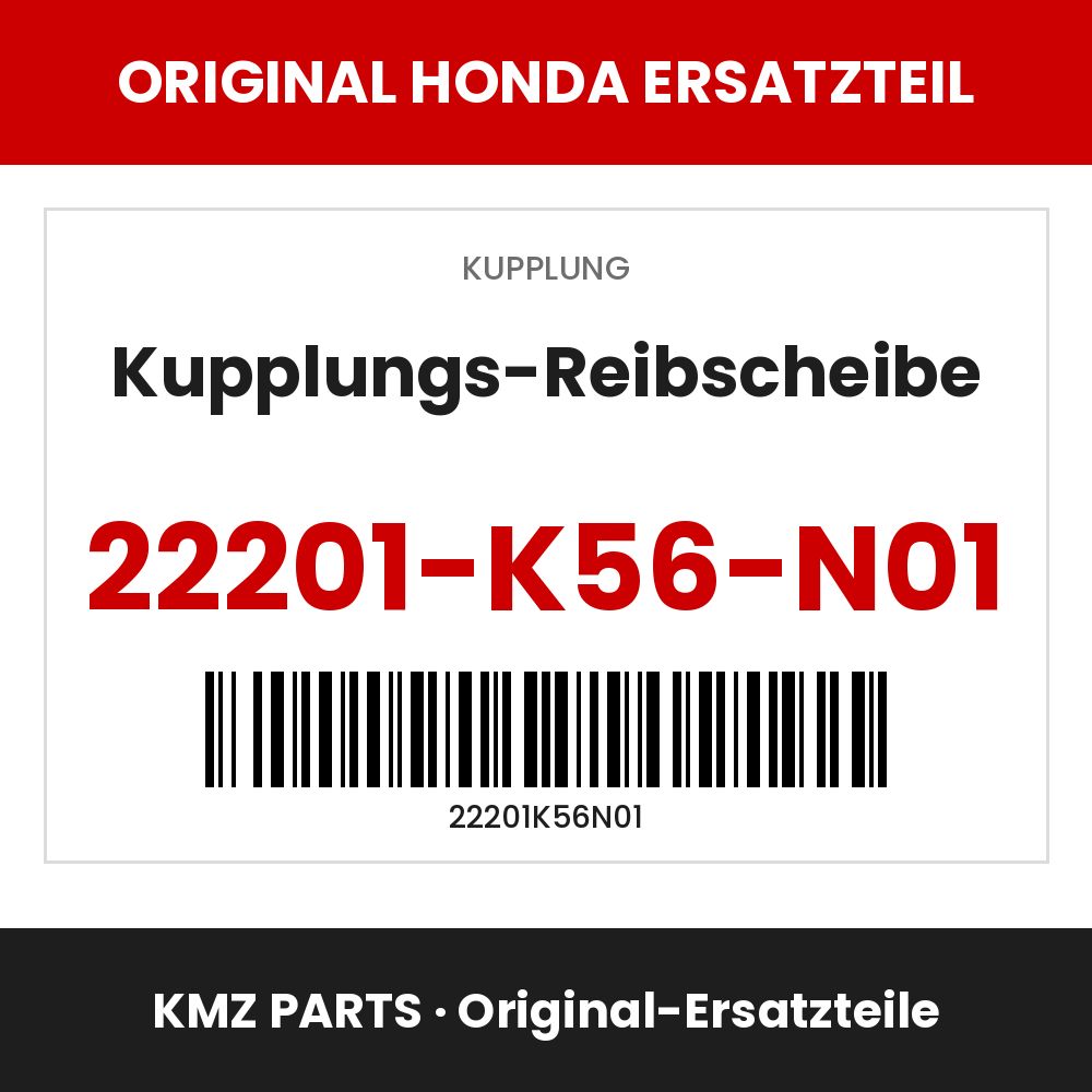 Honda Original Kupplungs-Reibscheibe 22201-K56-N01