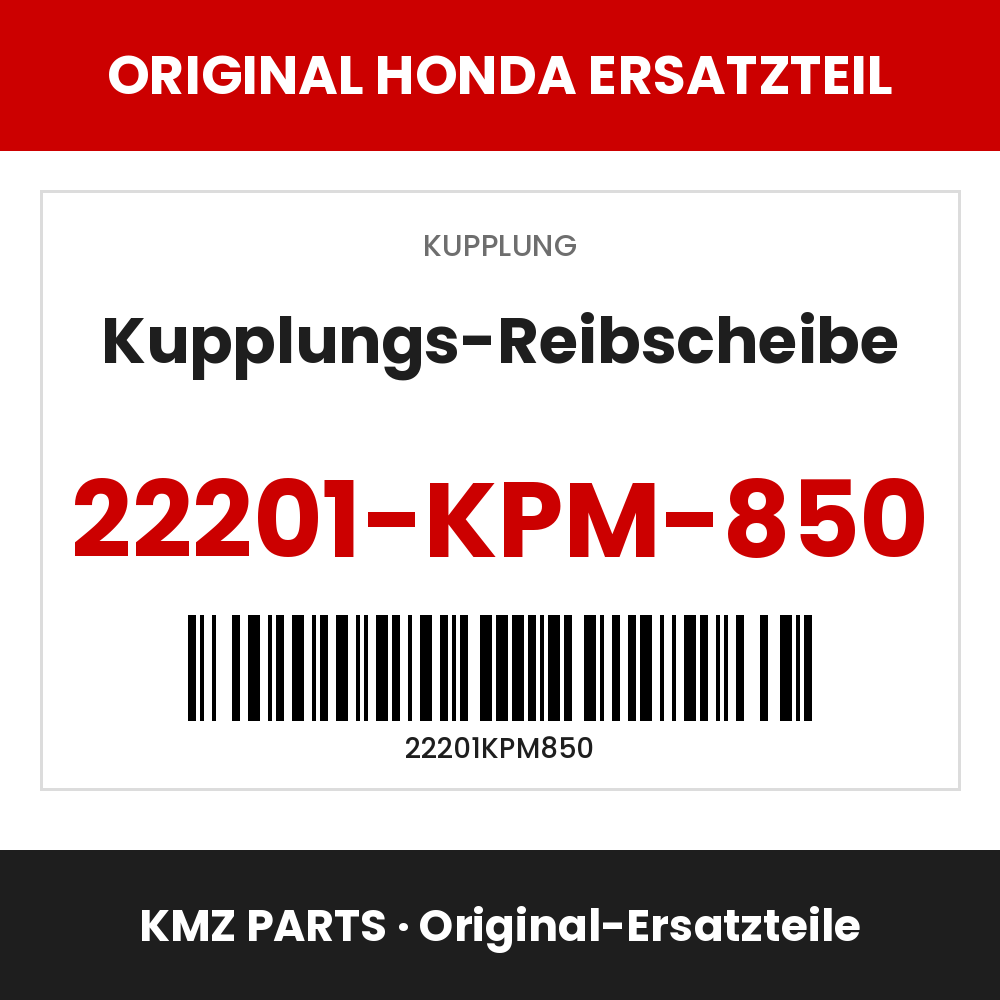 Honda Original Kupplungs-Reibscheibe 22201-KPM-850