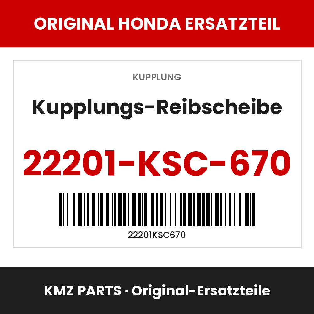 Honda Original Kupplungs-Reibscheibe 22201-KSC-670