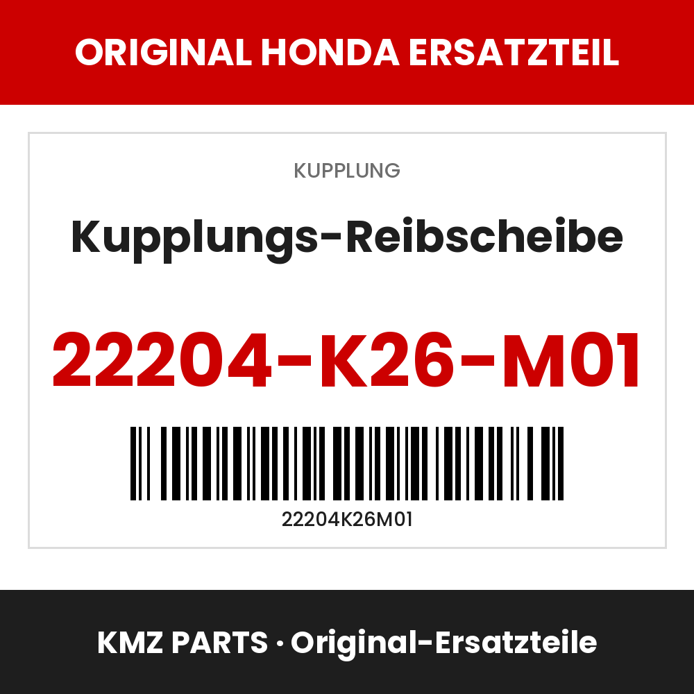 Honda Original Kupplungs-Reibscheibe 22204-K26-M01