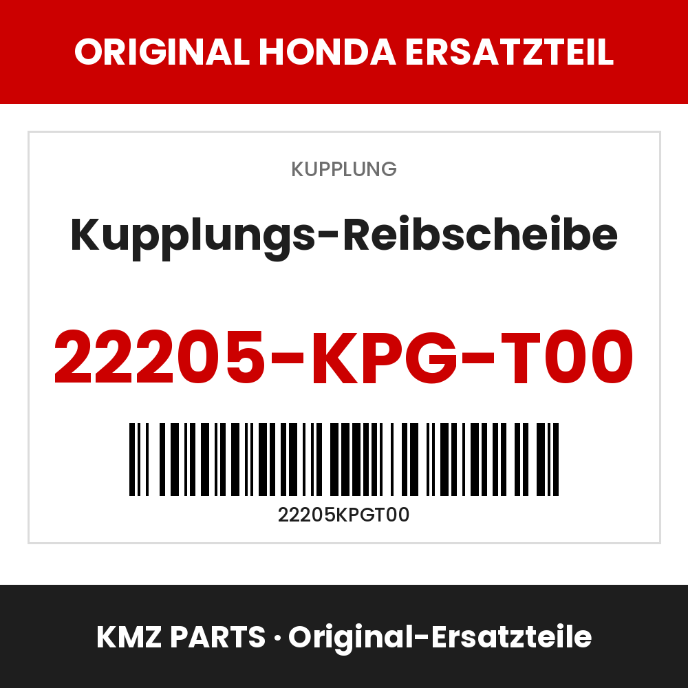 Honda Original Kupplungs-Reibscheibe 22205-KPG-T00