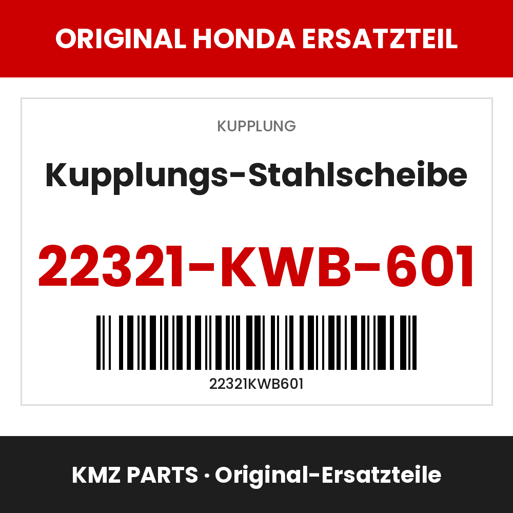 Honda Original Kupplungs-Stahlscheibe 22321-KWB-601