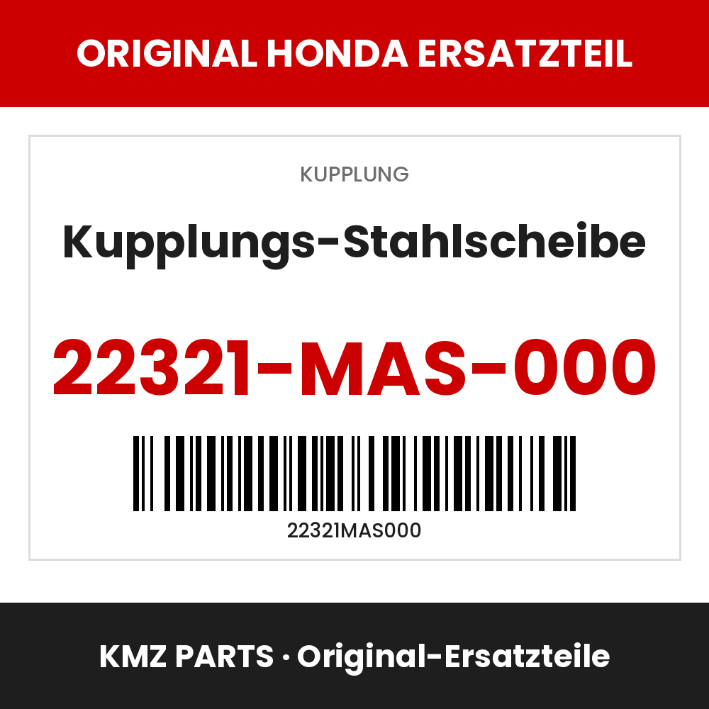Honda Original Kupplungs-Stahlscheibe 22321-MAS-000