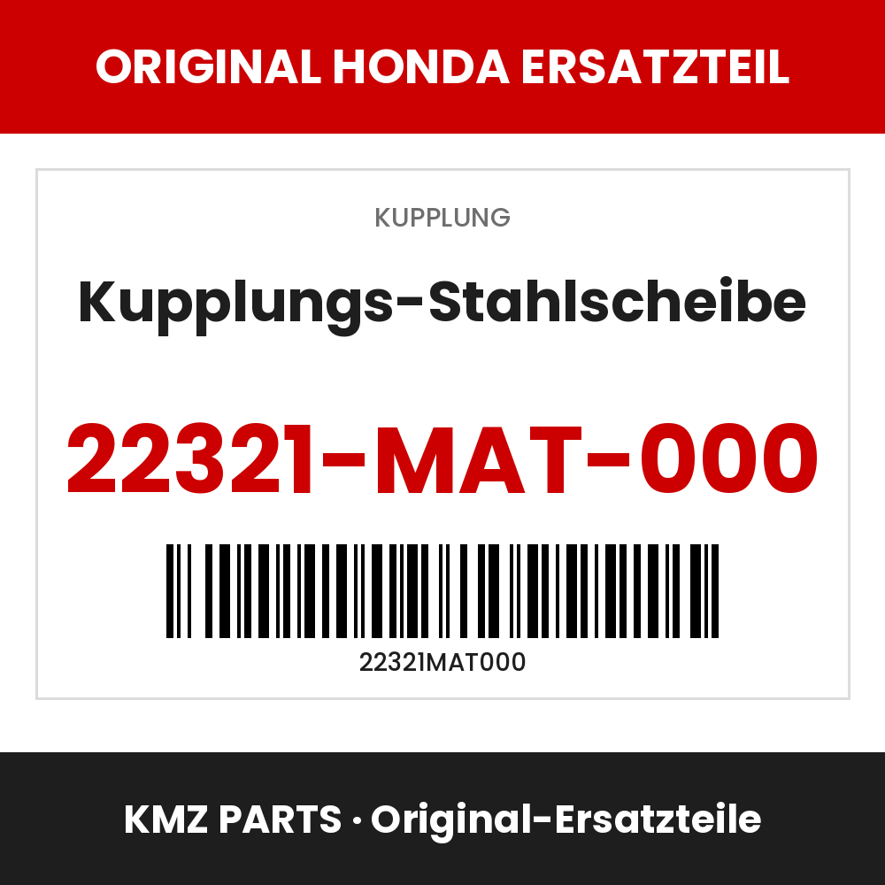 Honda Original Kupplungs-Stahlscheibe 22321-MAT-000