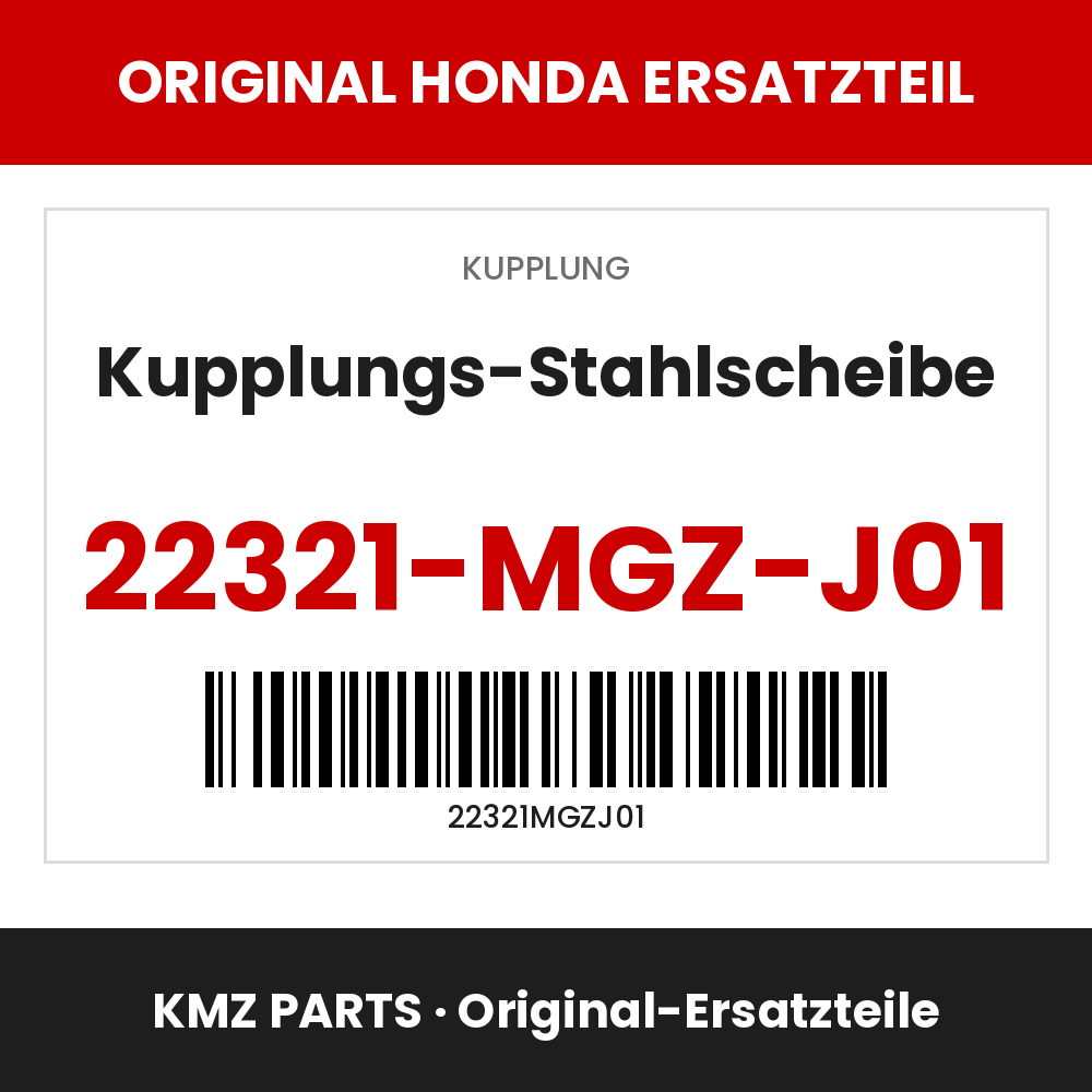 Honda Original Kupplungs-Stahlscheibe 22321-MGZ-J01