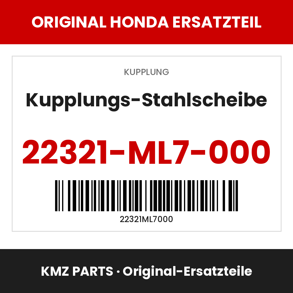 Honda Original Kupplungs-Stahlscheibe 22321-ML7-000