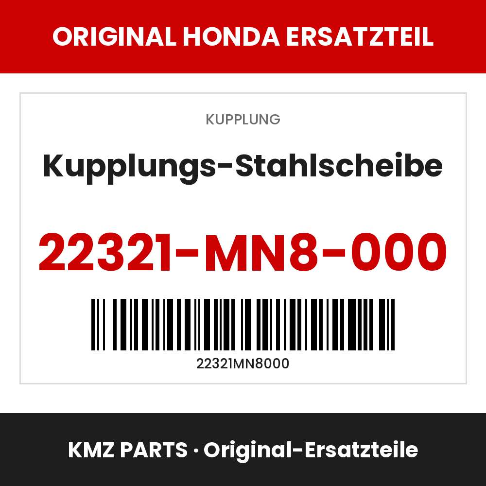 Honda Original Kupplungs-Stahlscheibe 22321-MN8-000