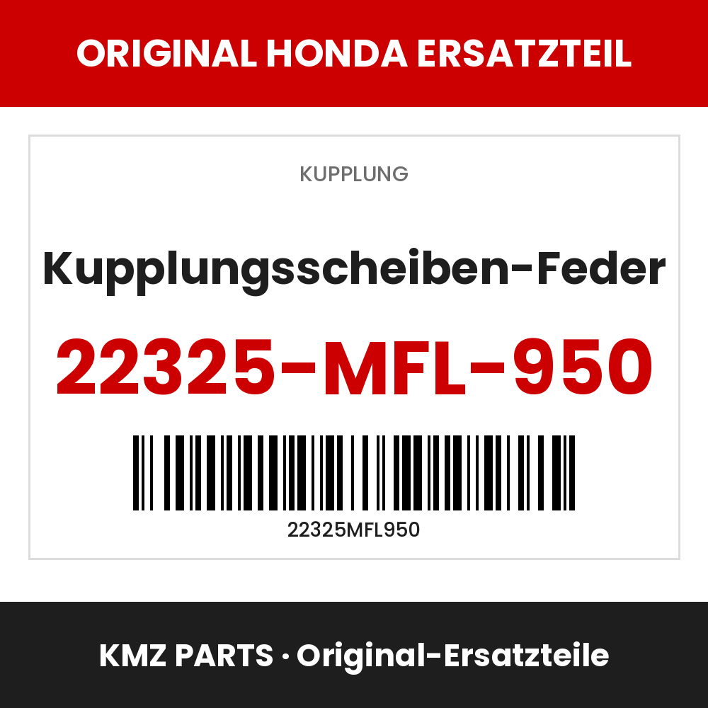 Honda Original Kupplungsscheiben-Feder 22325-MFL-950