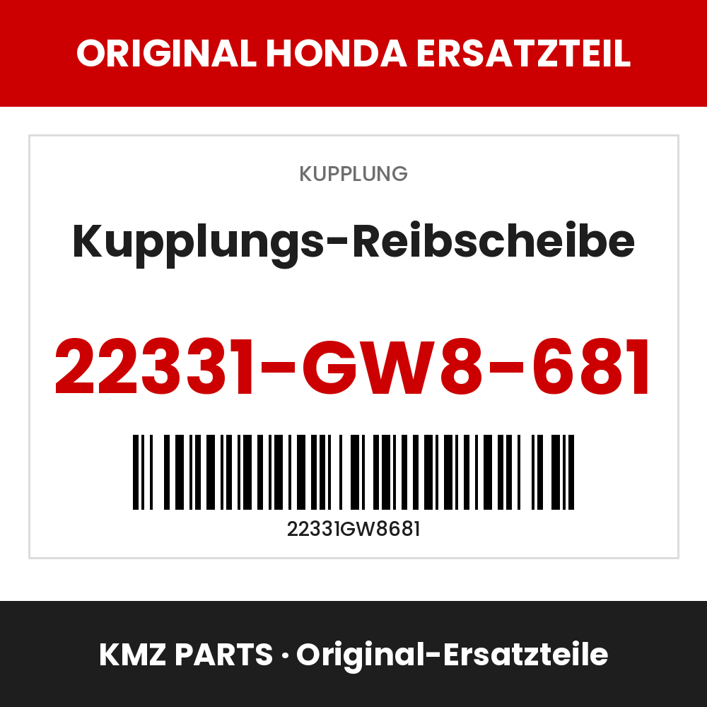 Honda Original Kupplungs-Reibscheibe 22331-GW8-681