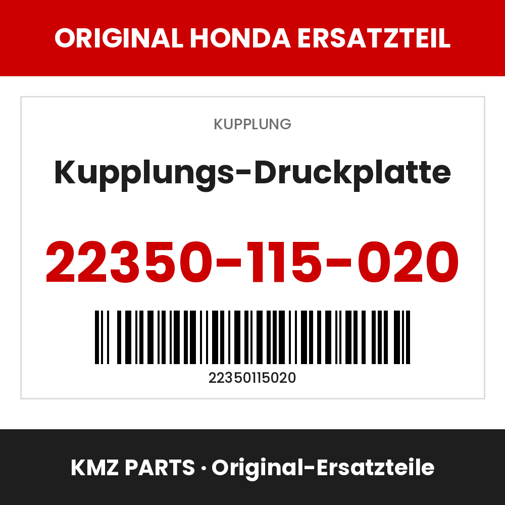 Honda Original Kupplungs-Druckplatte 22350-115-020