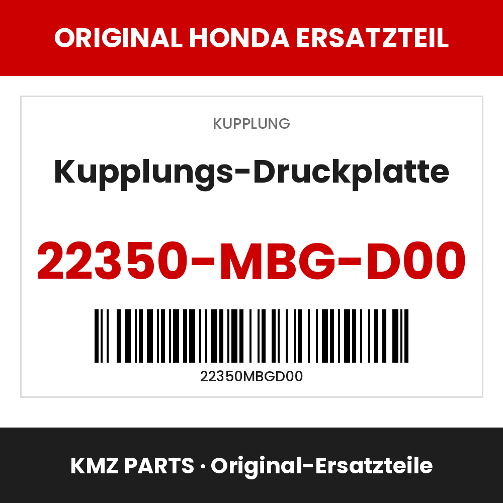 Honda Original Kupplungs-Druckplatte 22350-MBG-D00