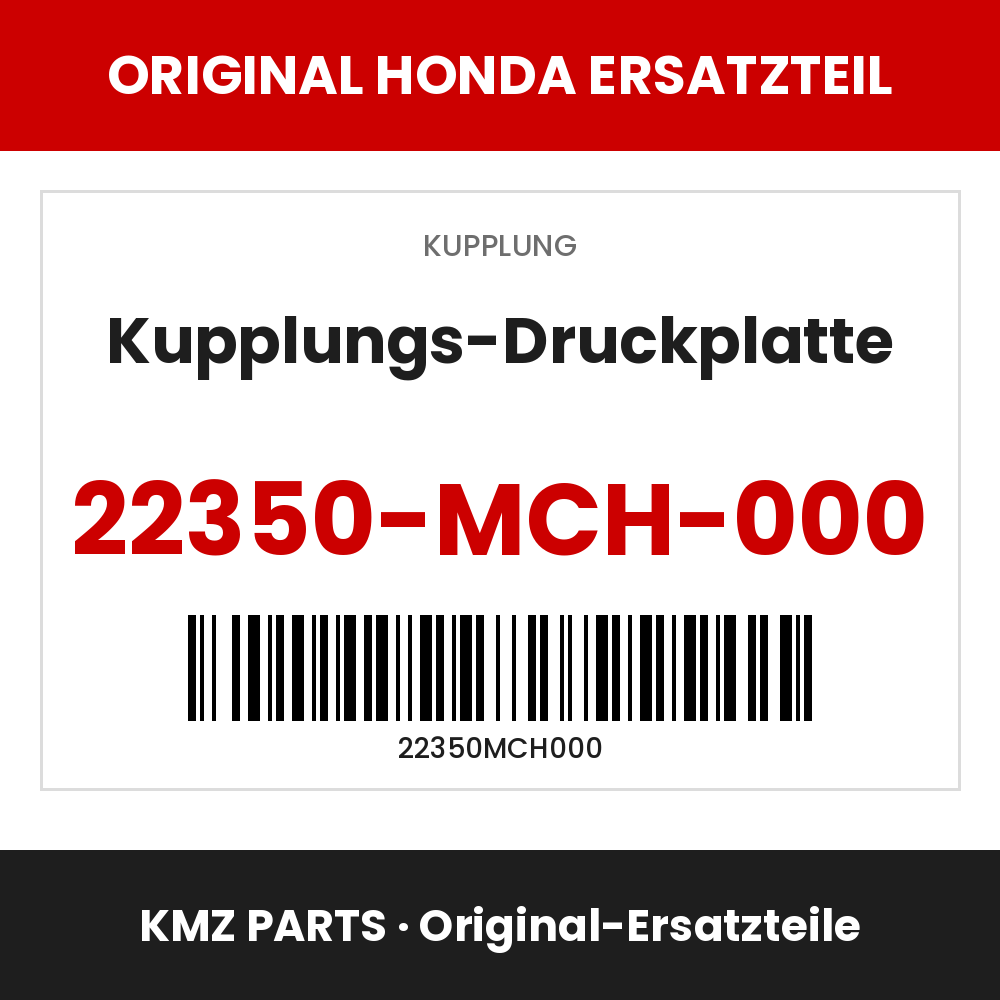 Honda Original Kupplungs-Druckplatte 22350-MCH-000