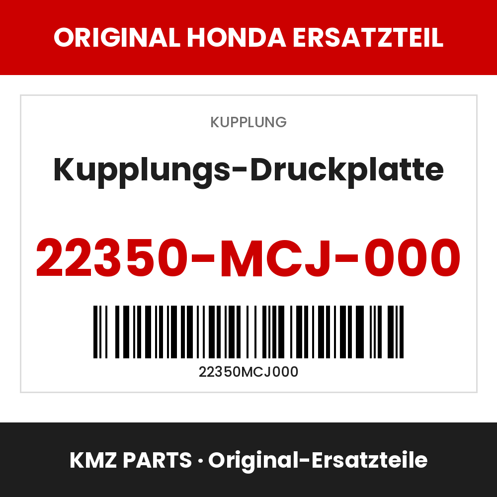 Honda Original Kupplungs-Druckplatte 22350-MCJ-000