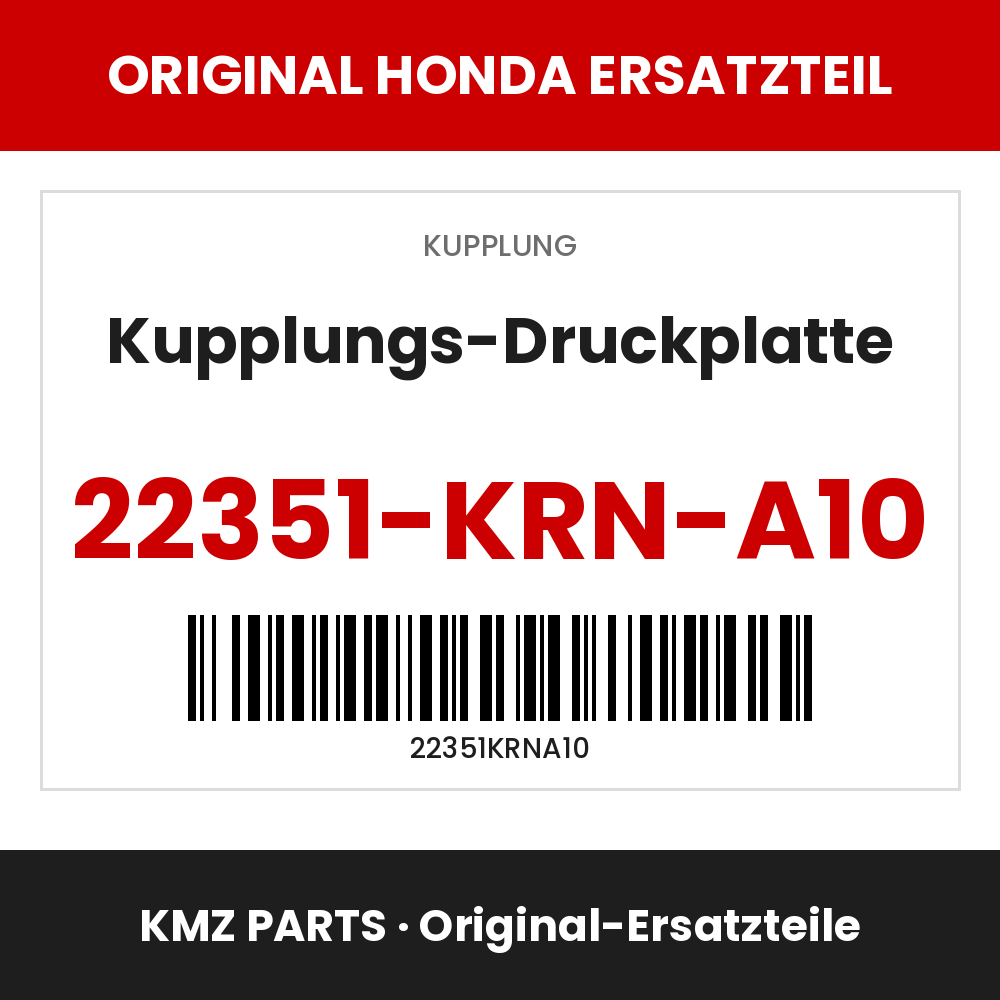 Honda Original Kupplungs-Druckplatte 22351-KRN-A10