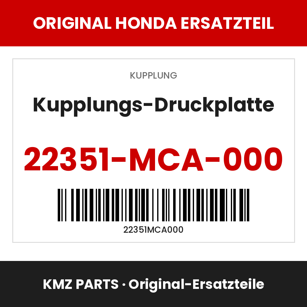 Honda Original Kupplungs-Druckplatte 22351-MCA-000