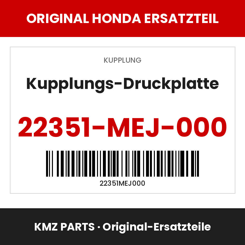 Honda Original Kupplungs-Druckplatte 22351-MEJ-000