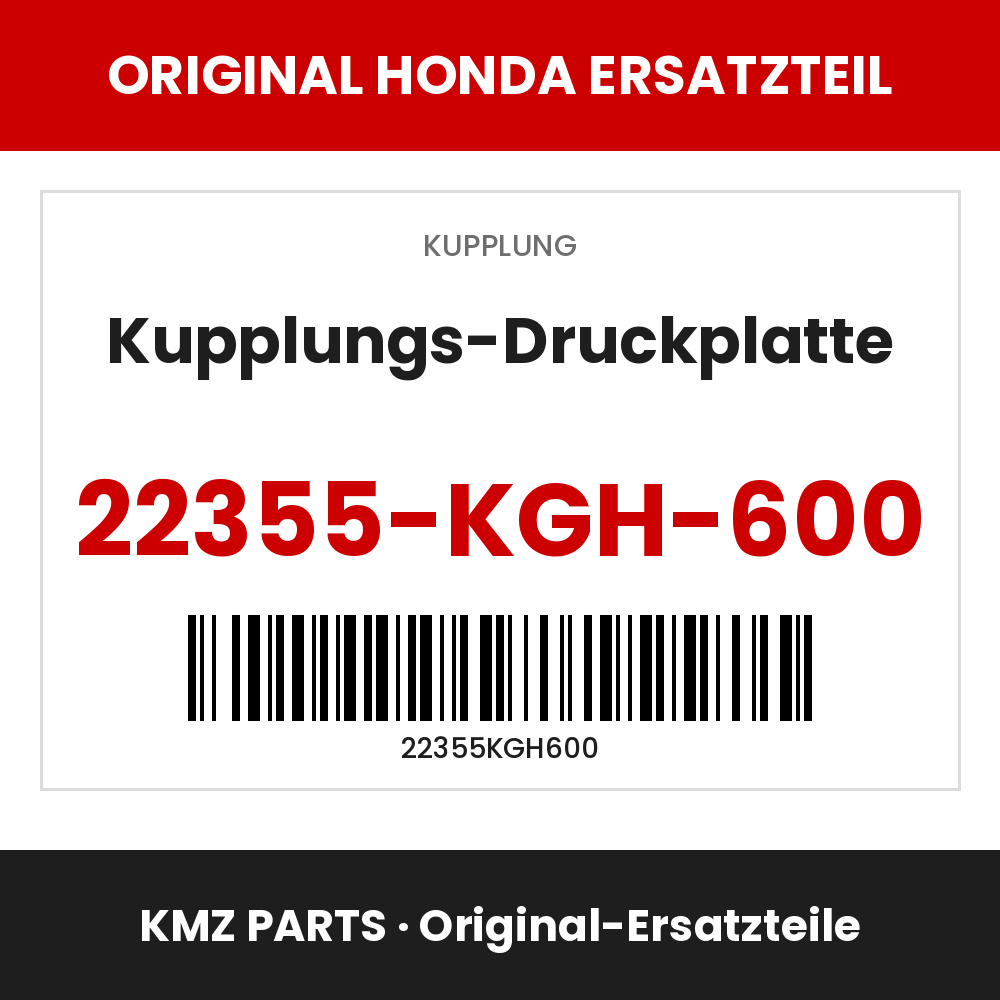 Honda Original Kupplungs-Druckplatte 22355-KGH-600