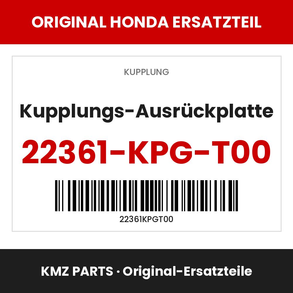 Honda Original Kupplungs-Ausrückplatte 22361-KPG-T00