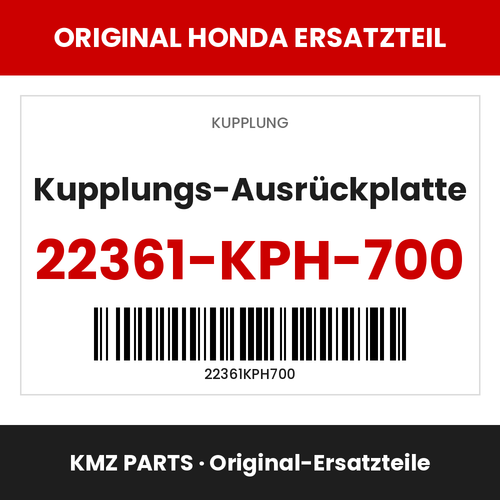 Honda Original Kupplungs-Ausrückplatte 22361-KPH-700