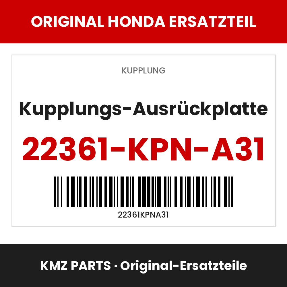 Honda Original Kupplungs-Ausrückplatte 22361-KPN-A31