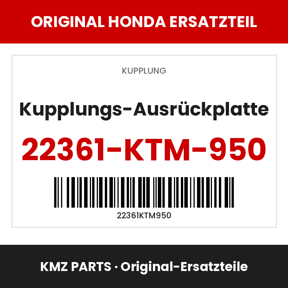 Honda Original Kupplungs-Ausrückplatte 22361-KTM-950