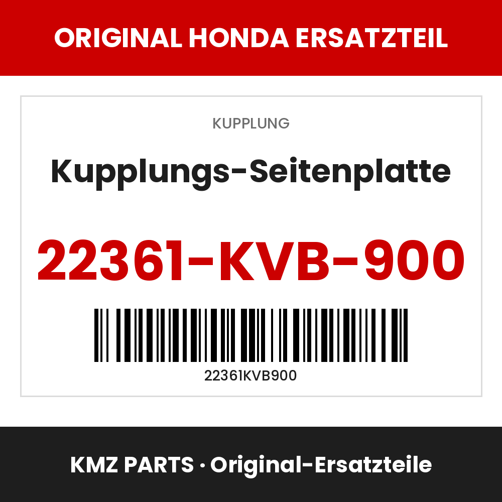 Honda Original Kupplungs-Seitenplatte 22361-KVB-900